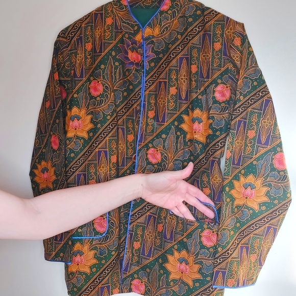 Cotton batik-style jacket - Picture 10 of 11